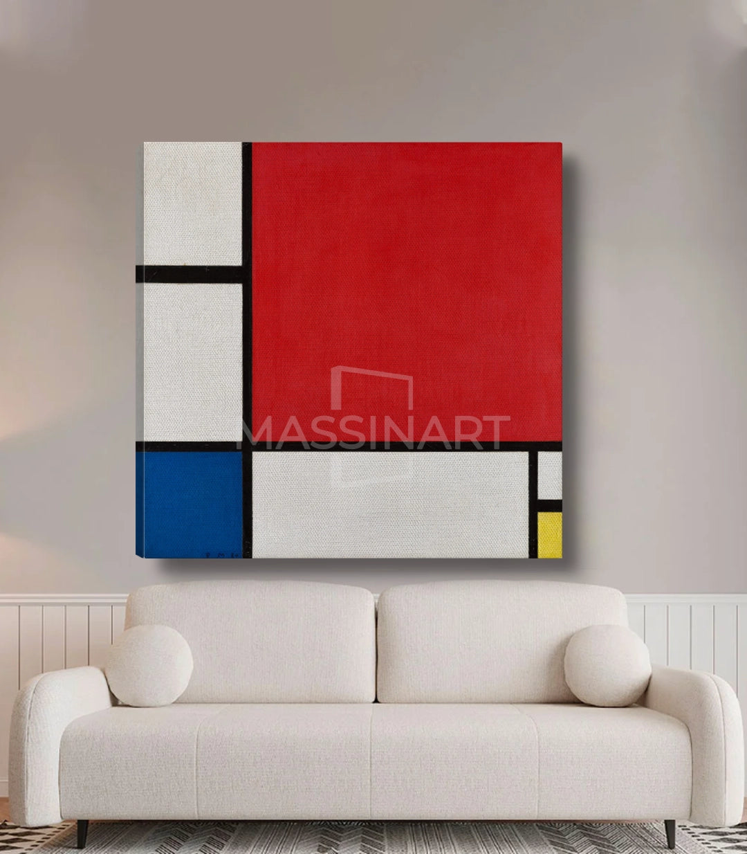 II in Red, Yellow, and Blue by Piet Mondrian